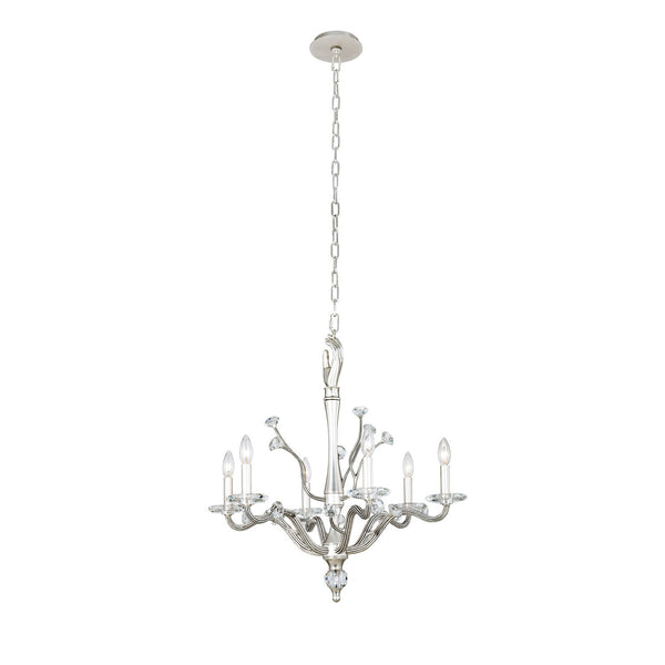Kalco - 517771PW - Six Light Chandelier - Venus - Pewter from Lighting & Bulbs Unlimited in Charlotte, NC