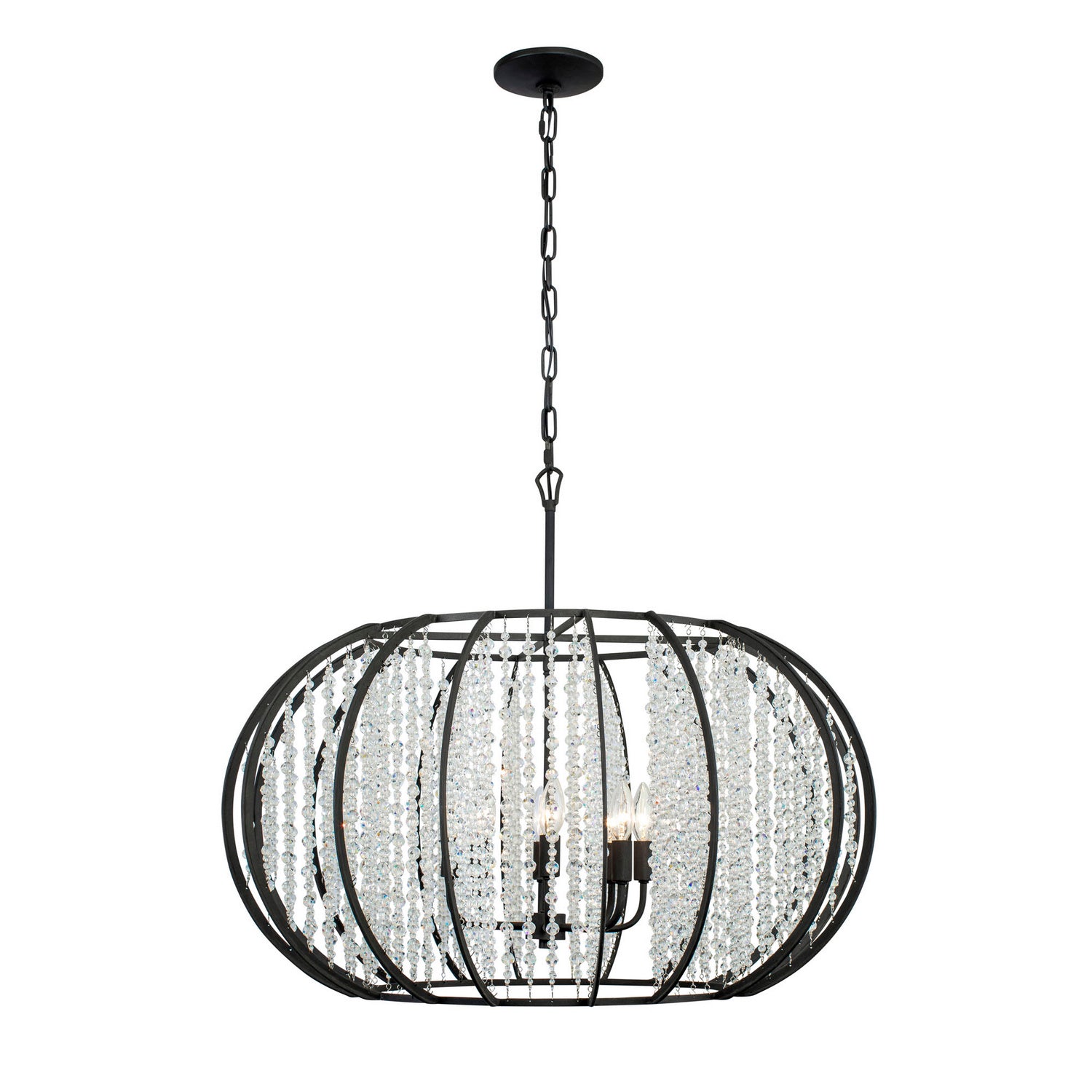 Varaluz - 367P08CB - Eight Light Pendant - Caesar - Carbon from Lighting & Bulbs Unlimited in Charlotte, NC