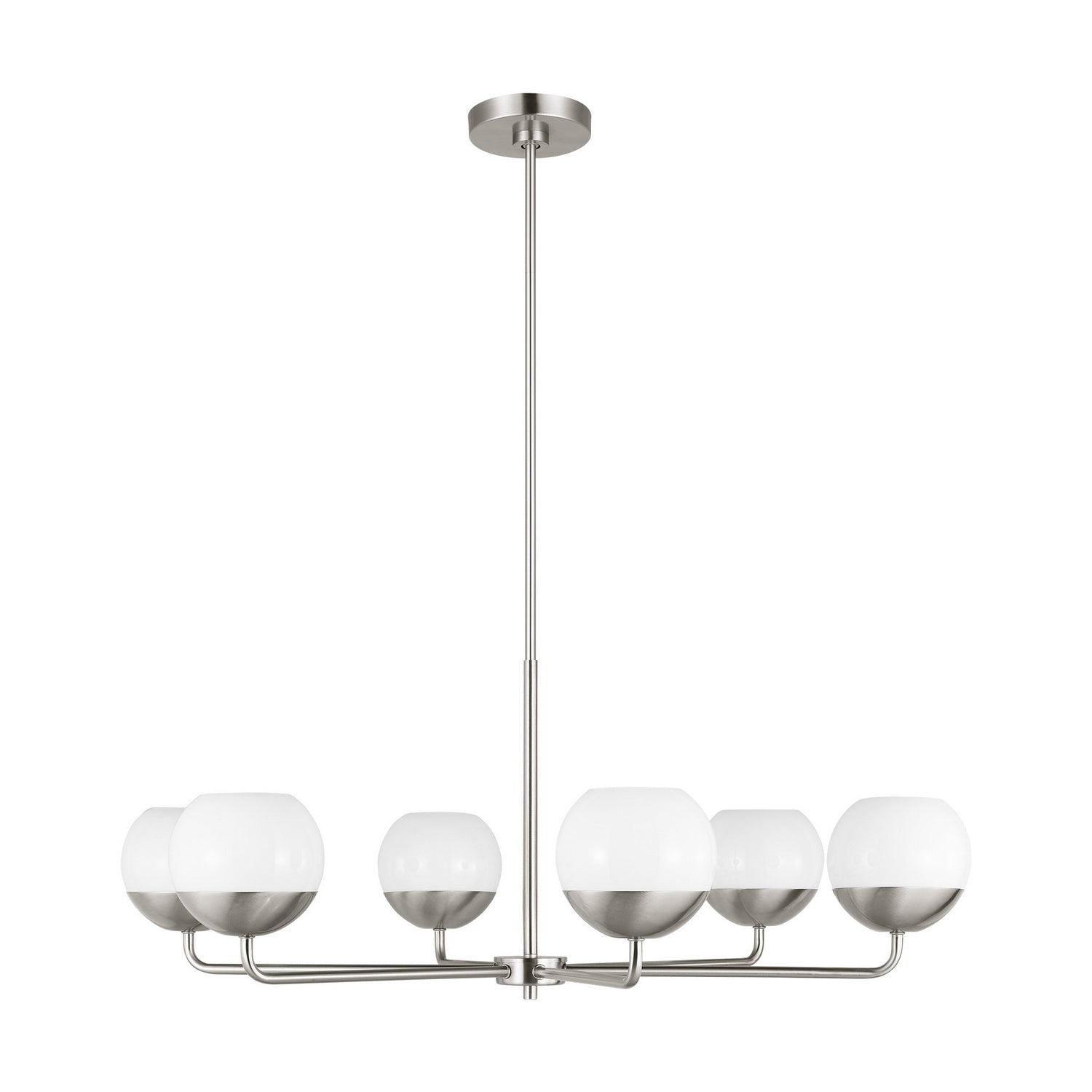 Visual Comfort Studio - 3168106-962 - Six Light Chandelier - Alvin - Brushed Nickel from Lighting & Bulbs Unlimited in Charlotte, NC