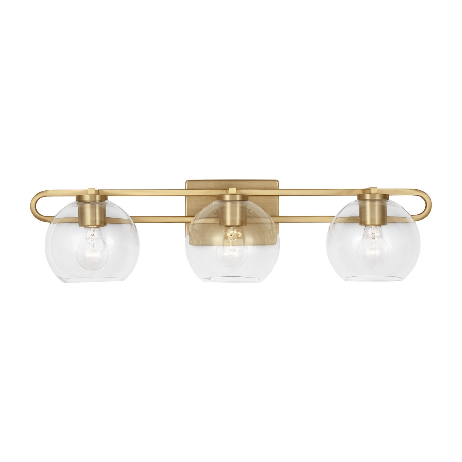 Visual Comfort Studio - 4455703-848 - Three Light Bath Vanity - Codyn - Satin Brass from Lighting & Bulbs Unlimited in Charlotte, NC