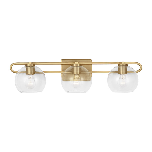 Visual Comfort Studio - 4455703-848 - Three Light Bath Vanity - Codyn - Satin Brass from Lighting & Bulbs Unlimited in Charlotte, NC