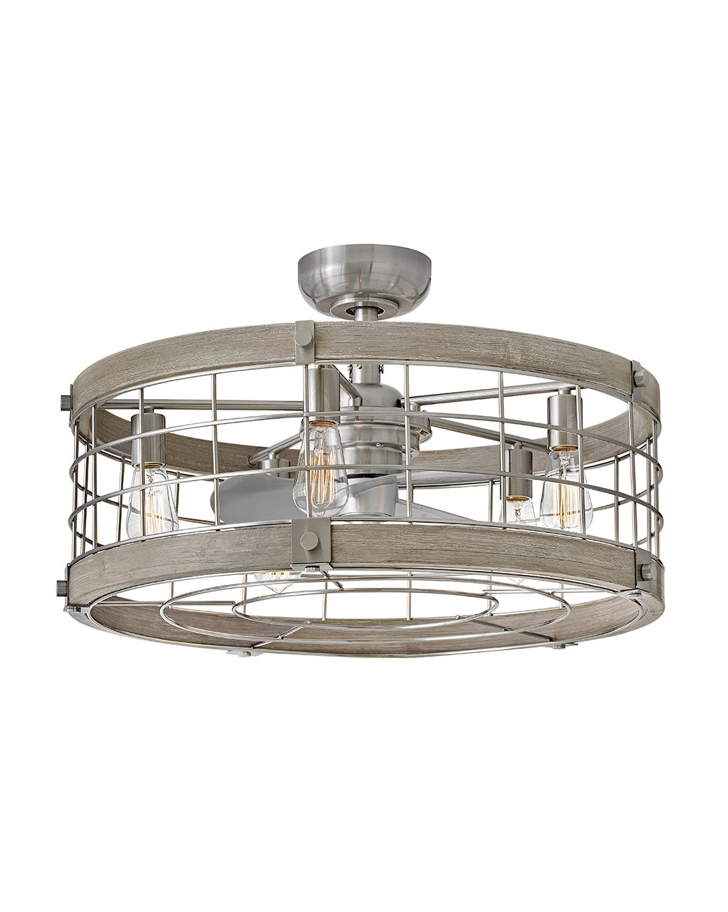 Hinkley - 904627FBN-LIA - 27" LED Fandelier - Bryce - Brushed Nickel from Lighting & Bulbs Unlimited in Charlotte, NC