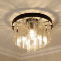 Three Light Flush Mount from the Ciara BLK Collection in Matte Black Finish by Golden