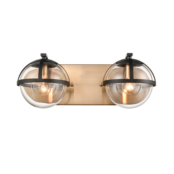 ELK Home - 18651/2 - Two Light Vanity - Davenay - Satin Brass from Lighting & Bulbs Unlimited in Charlotte, NC