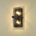 Two Light Wall Sconce from the Aenon Collection in Matte Black Finish by Golden