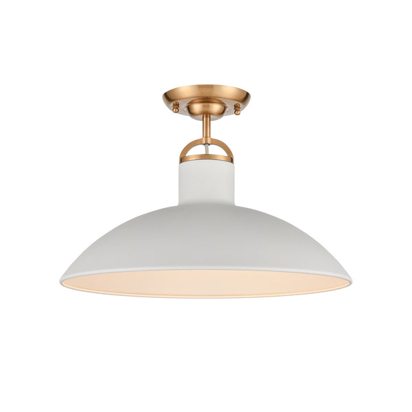 ELK Home - 63134/1 - One Light Semi Flush Mount - Surf - Textured White from Lighting & Bulbs Unlimited in Charlotte, NC