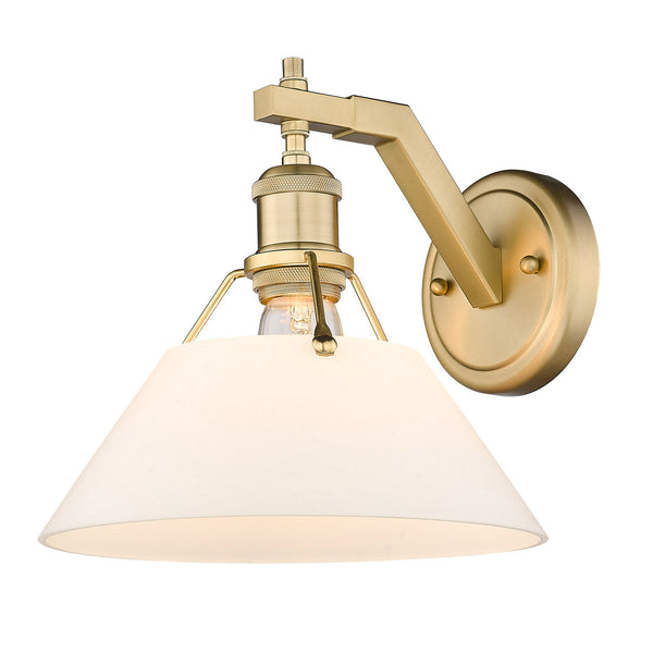 One Light Wall Sconce from the Orwell BCB Collection in Brushed Champagne Bronze Finish by Golden