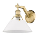 One Light Wall Sconce from the Orwell BCB Collection in Brushed Champagne Bronze Finish by Golden