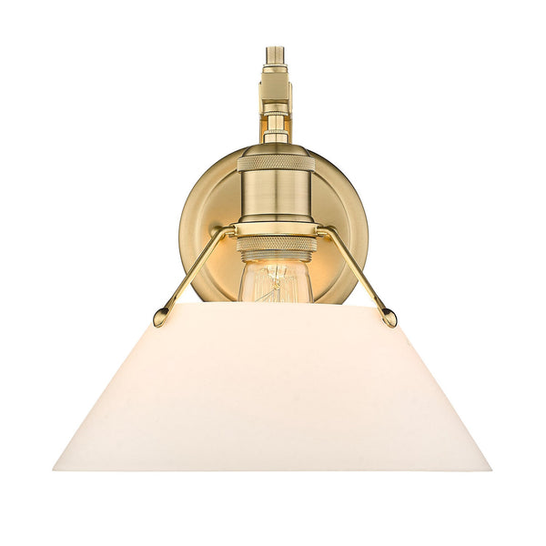 One Light Wall Sconce from the Orwell BCB Collection in Brushed Champagne Bronze Finish by Golden