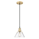 Golden - 3306-S BCB-CLR - One Light Mini Pendant - Orwell BCB - Brushed Champagne Bronze from Lighting & Bulbs Unlimited in Charlotte, NC