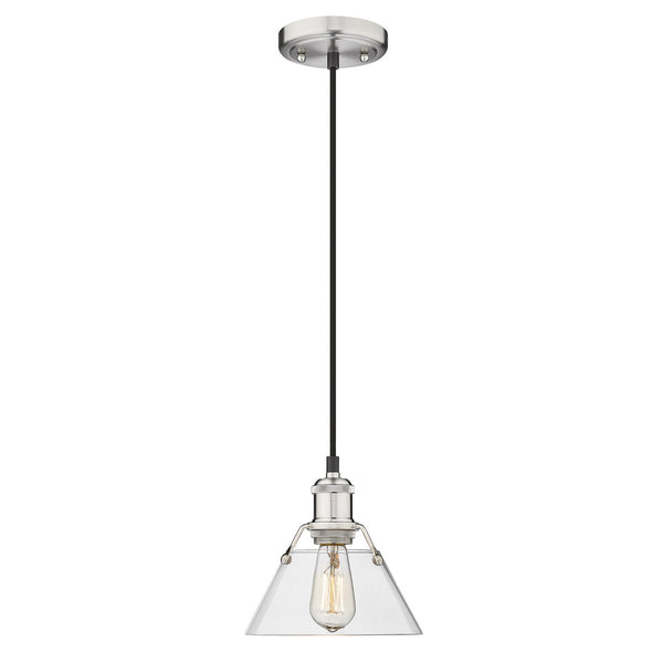 Golden - 3306-S PW-CLR - One Light Mini Pendant - Orwell PW - Pewter from Lighting & Bulbs Unlimited in Charlotte, NC