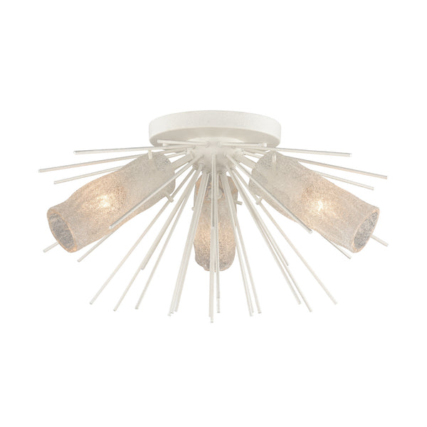 ELK Home - 82084/3 - Three Light Semi Flush Mount - Sea Urchin - White Coral from Lighting & Bulbs Unlimited in Charlotte, NC