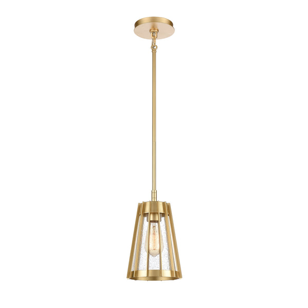 ELK Home - 82104/1 - One Light Mini Pendant - Open Louvers - Champagne Gold from Lighting & Bulbs Unlimited in Charlotte, NC