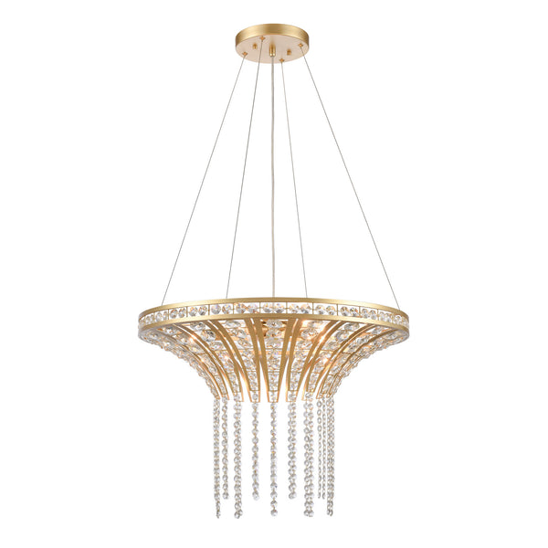ELK Home - 82228/6 - Six Light Chandelier - Fantania - Champagne Gold from Lighting & Bulbs Unlimited in Charlotte, NC