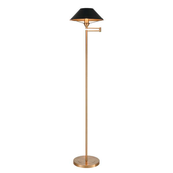 ELK Home - S0019-9605 - One Light Floor Lamp - Arcadia - Aged Brass from Lighting & Bulbs Unlimited in Charlotte, NC