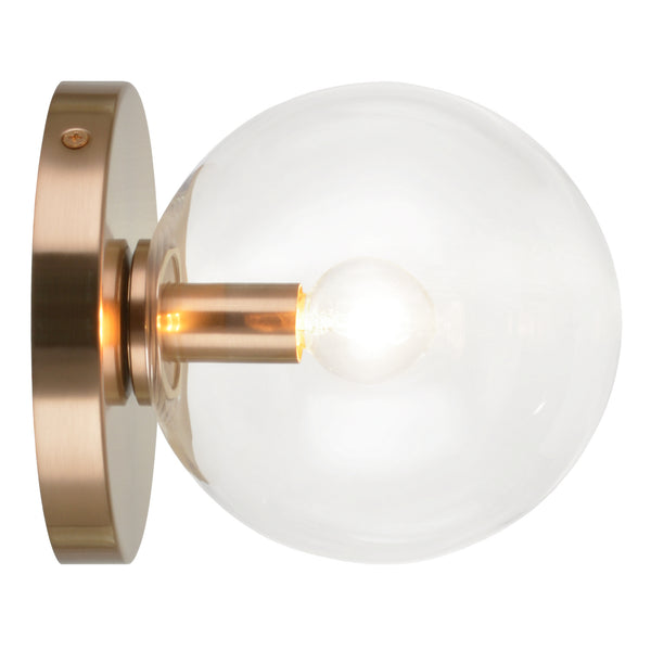 Matteo Lighting - WX06001AGCL - One Light Wall Sconce - Cosmo - Aged Gold Brass from Lighting & Bulbs Unlimited in Charlotte, NC