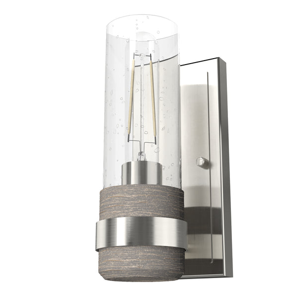 Hunter - 19463 - One Light Wall Sconce - River Mill - Brushed Nickel from Lighting & Bulbs Unlimited in Charlotte, NC