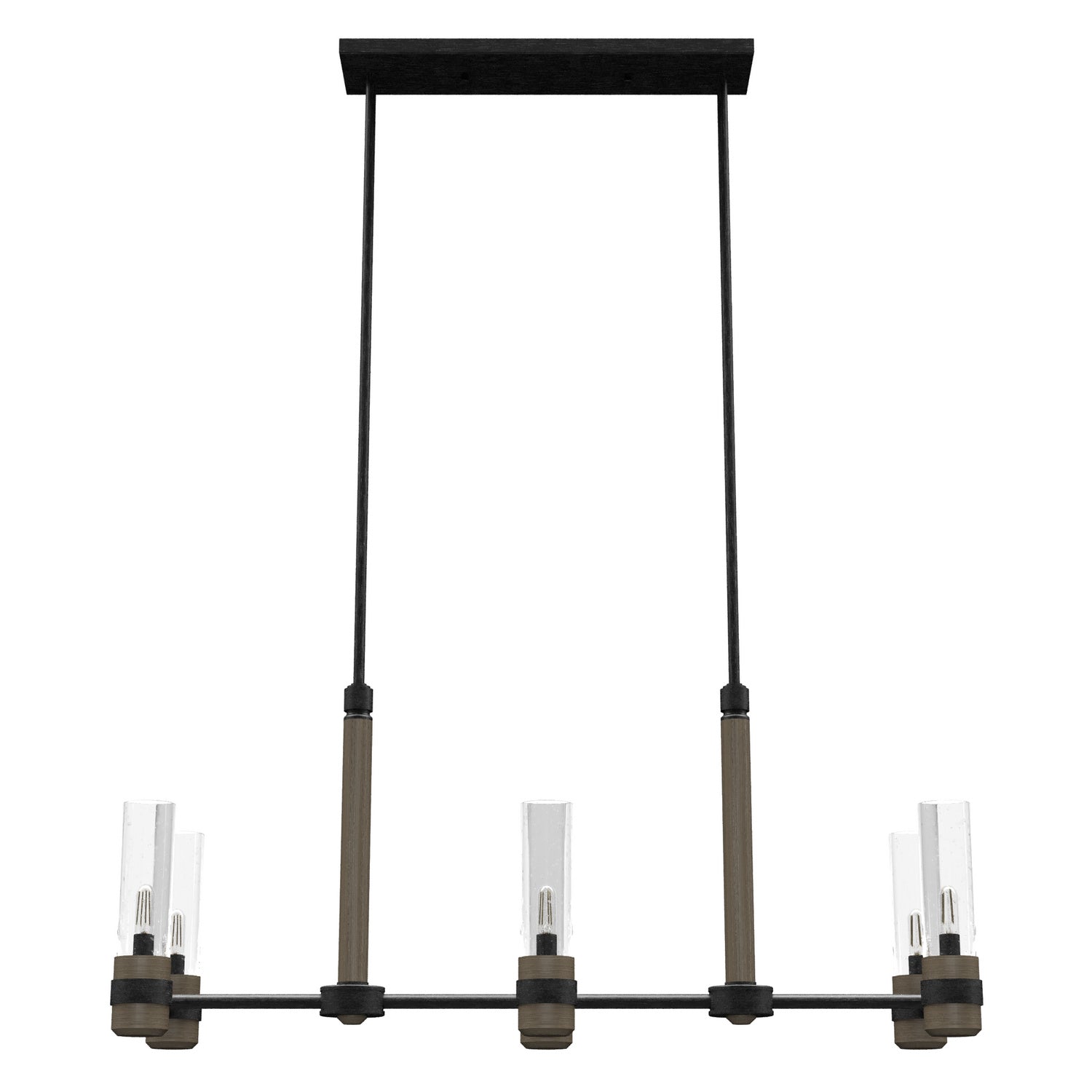 Hunter - 19470 - Six Light Chandelier - River Mill - Rustic Iron from Lighting & Bulbs Unlimited in Charlotte, NC