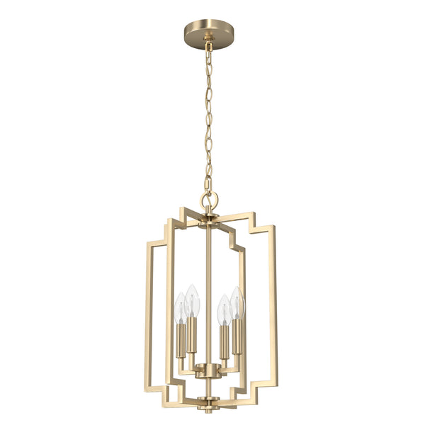 Hunter - 19574 - Four Light Pendant - Zoanne - Alturas Gold from Lighting & Bulbs Unlimited in Charlotte, NC
