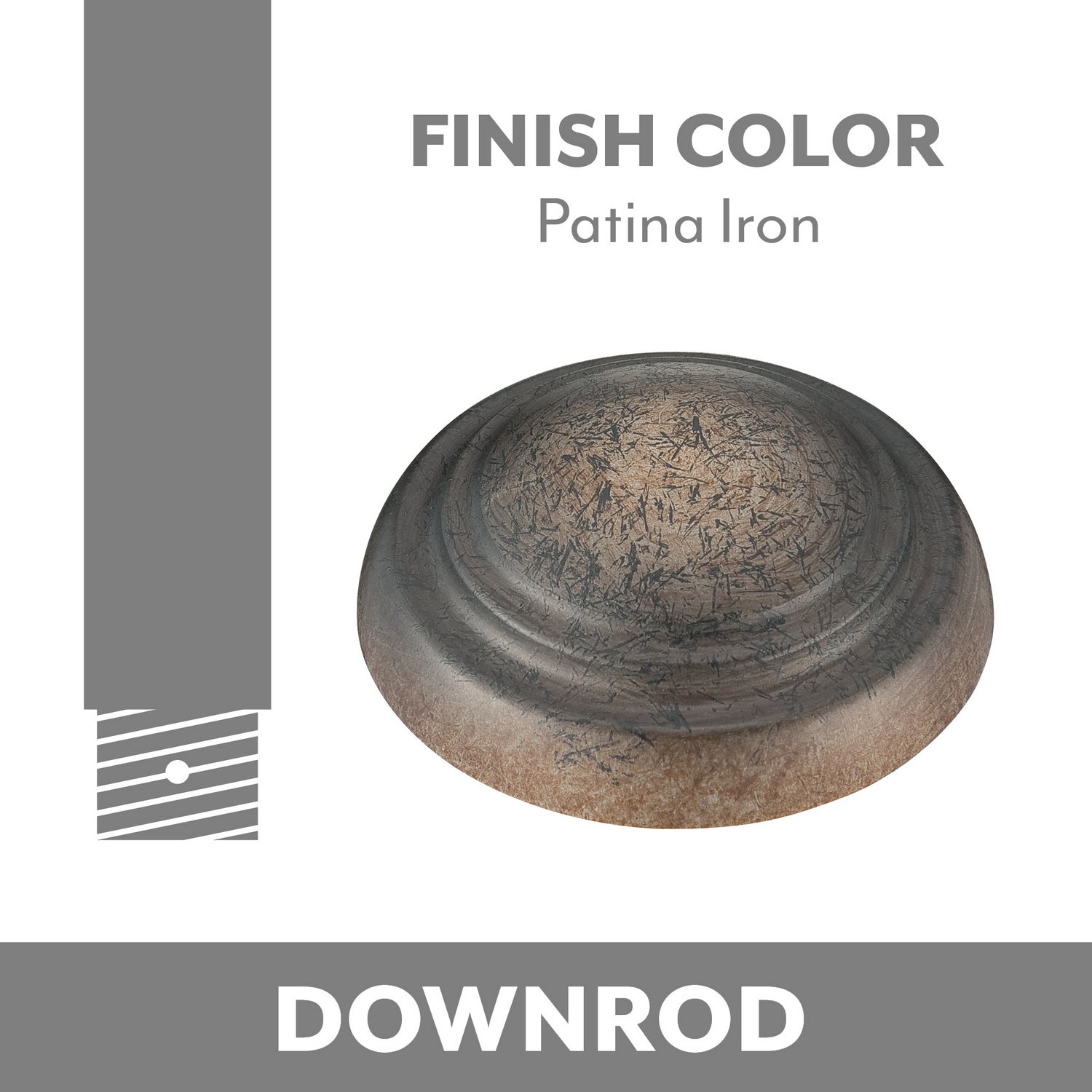 Minka Aire - DR572-PI - Ceiling Fan Downrod - Minka Aire - Patina Iron from Lighting & Bulbs Unlimited in Charlotte, NC