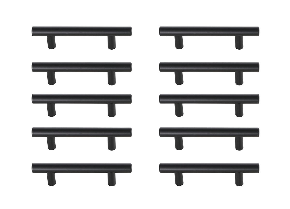 Elegant Lighting - PL400-3-MB-10PK - Bar Pull Multipack (set of 10) - Quinn - Matte Black from Lighting & Bulbs Unlimited in Charlotte, NC