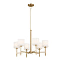 Six Light Chandelier from the Ali Collection in Brushed Natural Brass Finish by Kichler