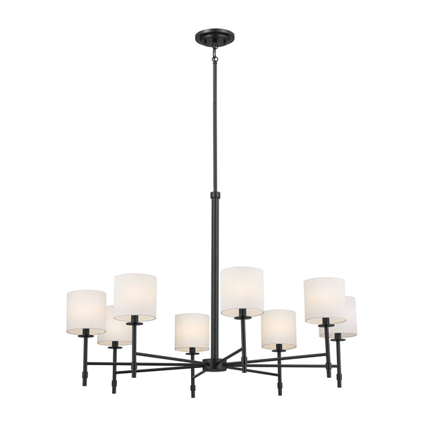 Kichler - 52502BK - Eight Light Chandelier - Ali - Black from Lighting & Bulbs Unlimited in Charlotte, NC