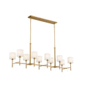 Kichler - 52503BNB - Ten Light Linear Chandelier - Ali - Brushed Natural Brass from Lighting & Bulbs Unlimited in Charlotte, NC