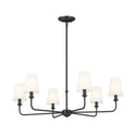 Six Light Chandelier from the Pallas Collection in Black Finish by Kichler