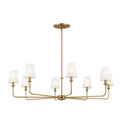 Eight Light Chandelier from the Pallas Collection in Brushed Natural Brass Finish by Kichler