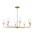 Kichler - 52517BNB - Eight Light Chandelier - Pallas - Brushed Natural Brass from Lighting & Bulbs Unlimited in Charlotte, NC