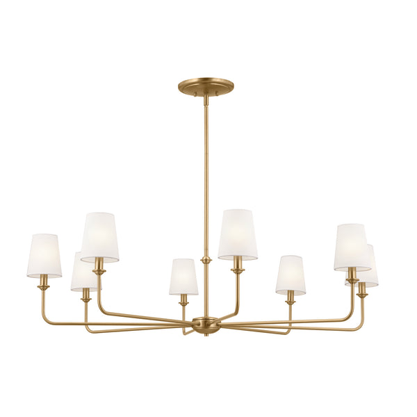 Kichler - 52517BNB - Eight Light Chandelier - Pallas - Brushed Natural Brass from Lighting & Bulbs Unlimited in Charlotte, NC