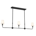 Kichler - 52519BK - Three Light Linear Chandelier - Pallas - Black from Lighting & Bulbs Unlimited in Charlotte, NC