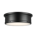 Kichler - 52541BK - Three Light Flush Mount - Serca - Black from Lighting & Bulbs Unlimited in Charlotte, NC