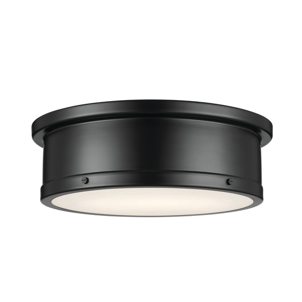 Kichler - 52541BK - Three Light Flush Mount - Serca - Black from Lighting & Bulbs Unlimited in Charlotte, NC
