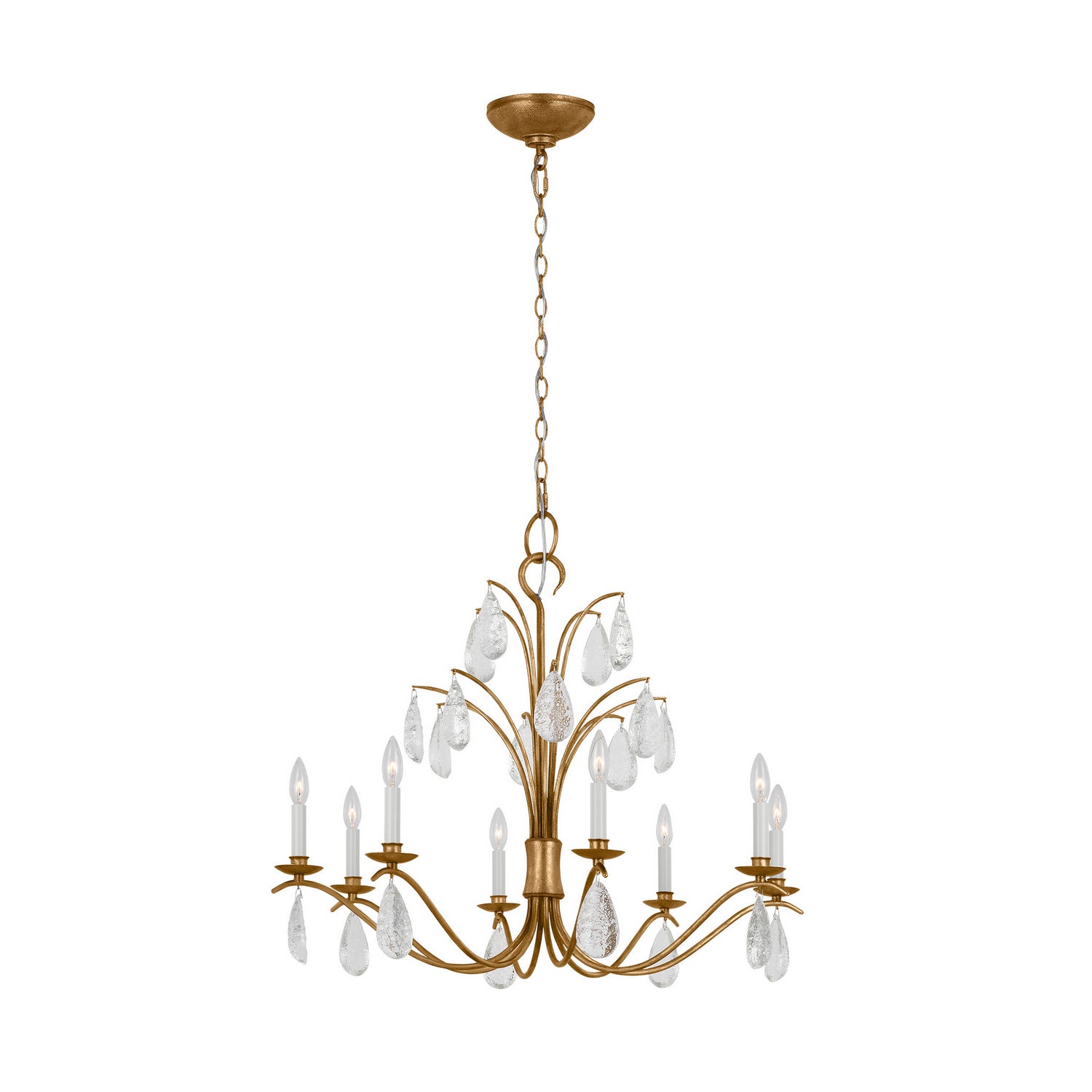 Visual Comfort Studio - CC1608ADB - Eight Light Chandelier - Shannon - Antique Gild from Lighting & Bulbs Unlimited in Charlotte, NC