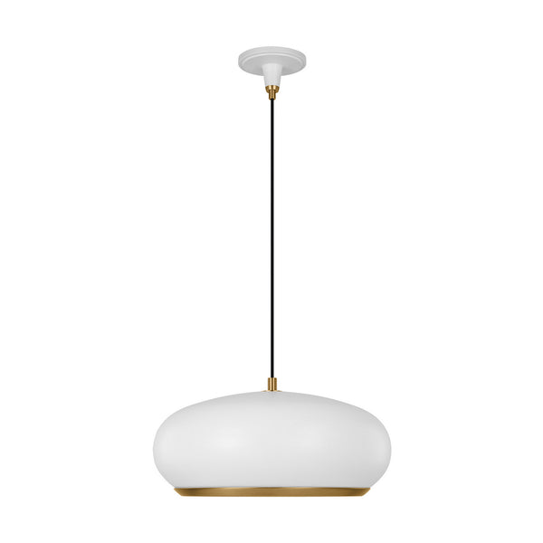 Visual Comfort Studio - TP1131MWTBBS - One Light Pendant - Clasica - Matte White from Lighting & Bulbs Unlimited in Charlotte, NC