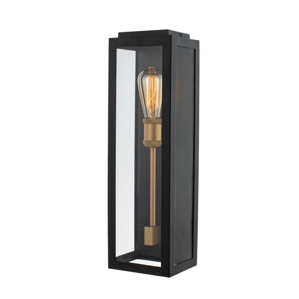 Kalco - 405520BSG - One Light Wall Sconce - Ashland - Matte Black w Sanded Gold from Lighting & Bulbs Unlimited in Charlotte, NC
