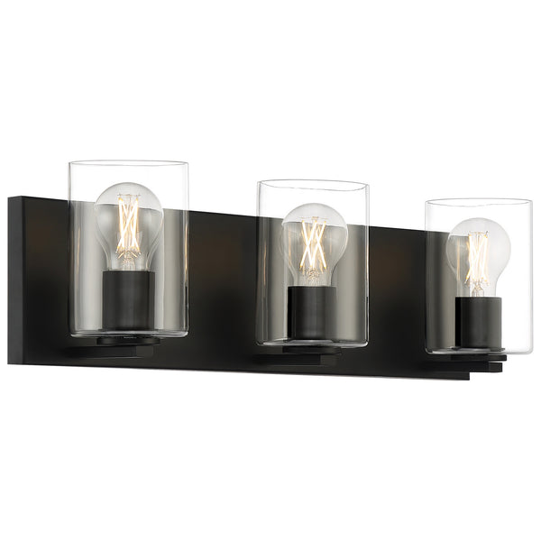 Access - 62582LEDDLP-MBL/CLR - LED Vanity Fixture - Oslo - Matte Black from Lighting & Bulbs Unlimited in Charlotte, NC