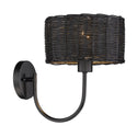 Golden - 1084-1W BLK-BW - One Light Wall Sconce - Erma - Matte Black from Lighting & Bulbs Unlimited in Charlotte, NC