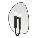 One Light Wall Sconce from the Tessa Collection in Matte Black Finish by Golden