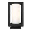 Golden - 2073-OPR NB-OP - One Light Outdoor Pier Mount - Smyth NB - Natural Black from Lighting & Bulbs Unlimited in Charlotte, NC