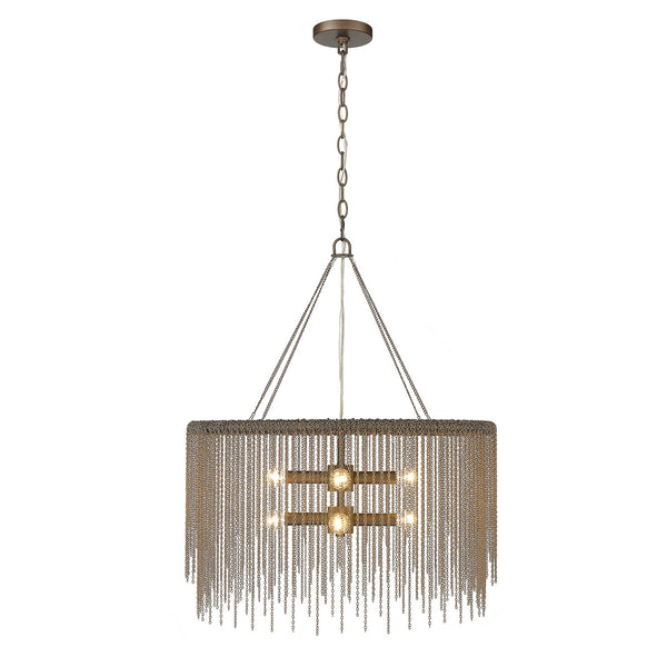 Golden - 9905-8P RBZ - Eight Light Pendant - Cleo - Rubbed Bronze from Lighting & Bulbs Unlimited in Charlotte, NC