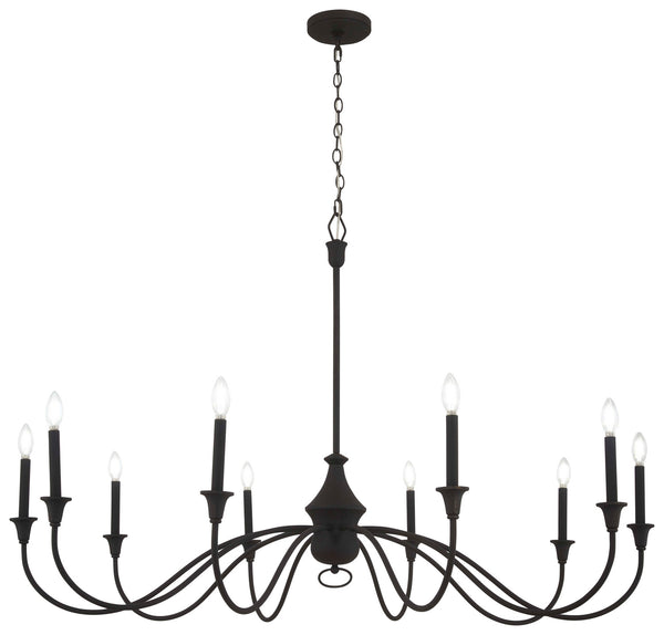 Minka-Lavery - 6259-076 - Ten Light Chandelier - Halifax County - Textured Black from Lighting & Bulbs Unlimited in Charlotte, NC