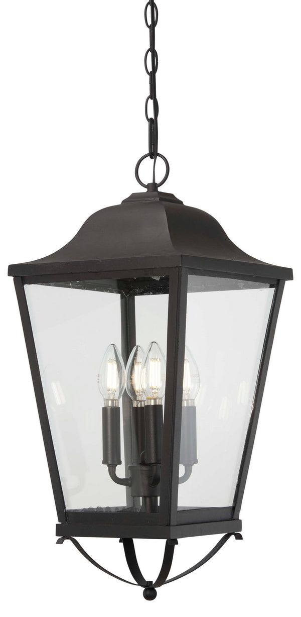 Minka-Lavery - 73287-66 - Four Light Outdoor Chain Hung - Savannah - Sand Coal from Lighting & Bulbs Unlimited in Charlotte, NC