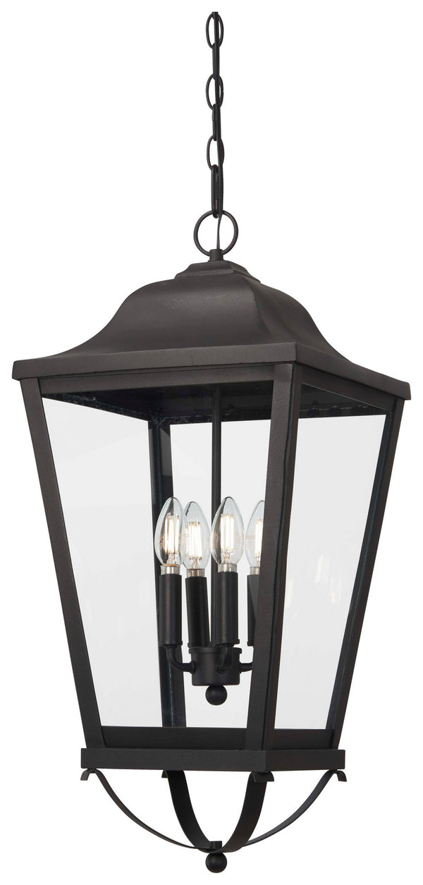 Minka-Lavery - 73288-66 - Four Light Outdoor Chain Hung - Savannah - Sand Coal from Lighting & Bulbs Unlimited in Charlotte, NC