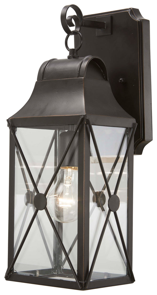 Minka-Lavery - 73291-143C - One Light Outdoor Wall Mount - De Luz - Oil Rubbed Bronze W/ Gold High from Lighting & Bulbs Unlimited in Charlotte, NC