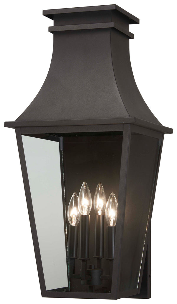 Minka-Lavery - 7993-66 - Four Light Outdoor Wall Mount - Gloucester - Sand Coal from Lighting & Bulbs Unlimited in Charlotte, NC
