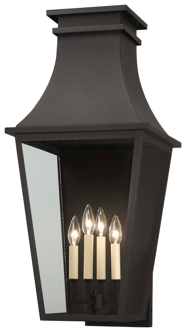 Minka-Lavery - 7994-66 - Four Light Outdoor Wall Mount - Gloucester - Sand Coal from Lighting & Bulbs Unlimited in Charlotte, NC