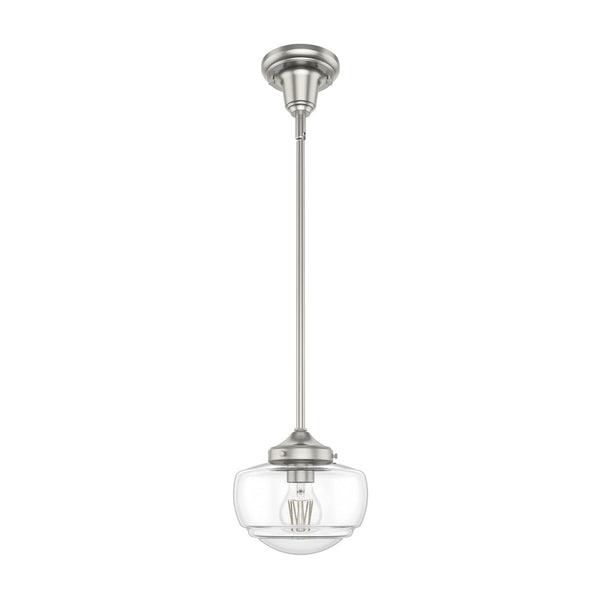 Hunter - 19029 - One Light Mini Pendant - Saddle Creek - Brushed Nickel from Lighting & Bulbs Unlimited in Charlotte, NC